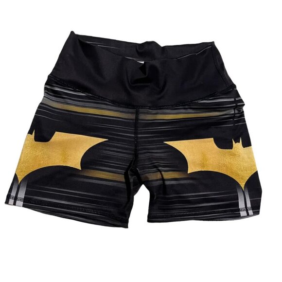 BATMAN BOOTY SHORTS LEGGINGS SZ S MADE IN COLOMBIA BUTT LIFTING SEXY SUPERHERO - Picture 1 of 10